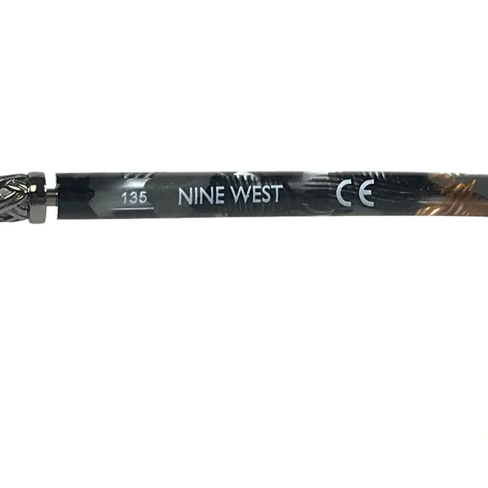 Nine West Eyeglasses Frames NW5143 014 Blue Silver Cat Eye Full Rim 52-16-135